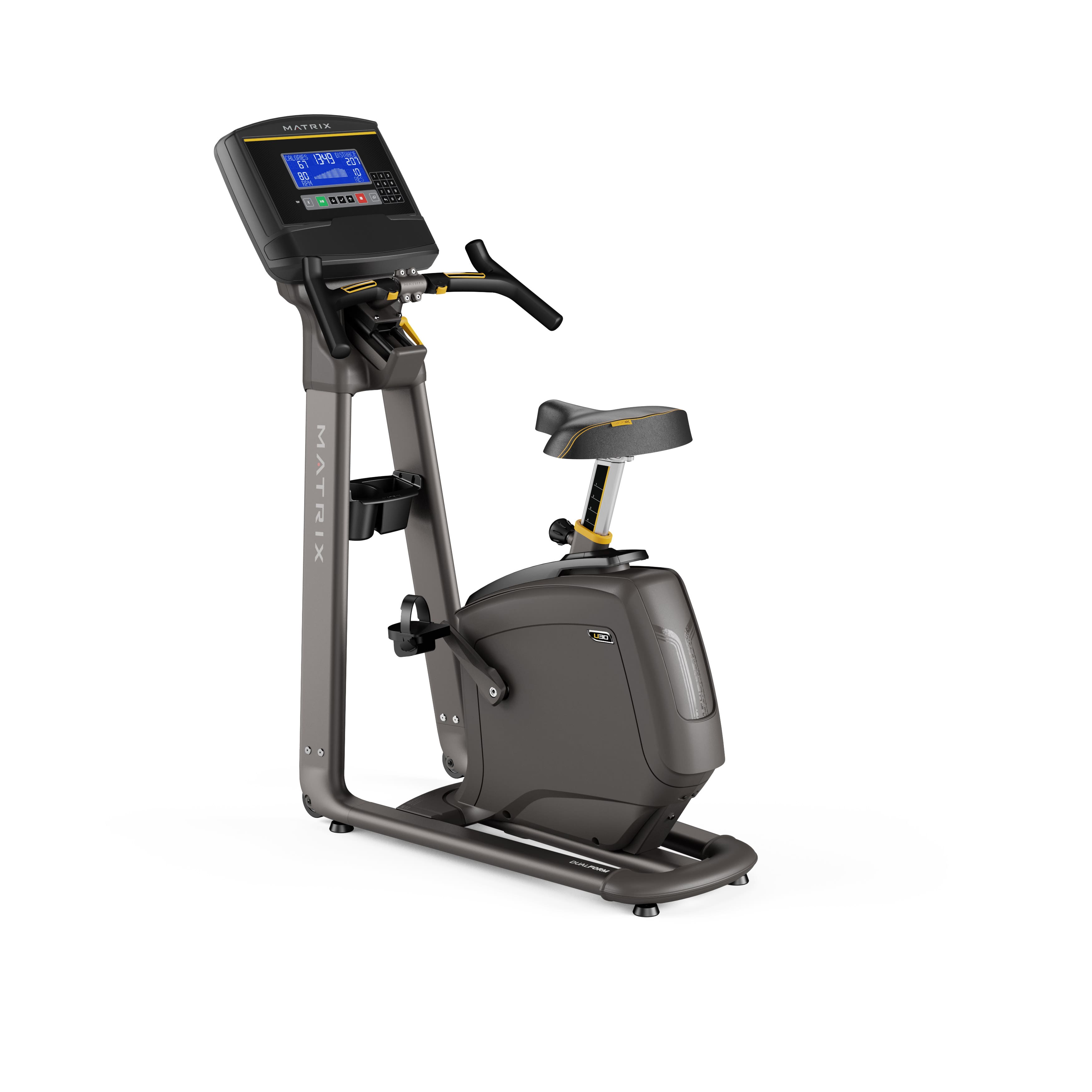 Matrix - U30 Upright Bike with XR console - Black - Front_Zoom