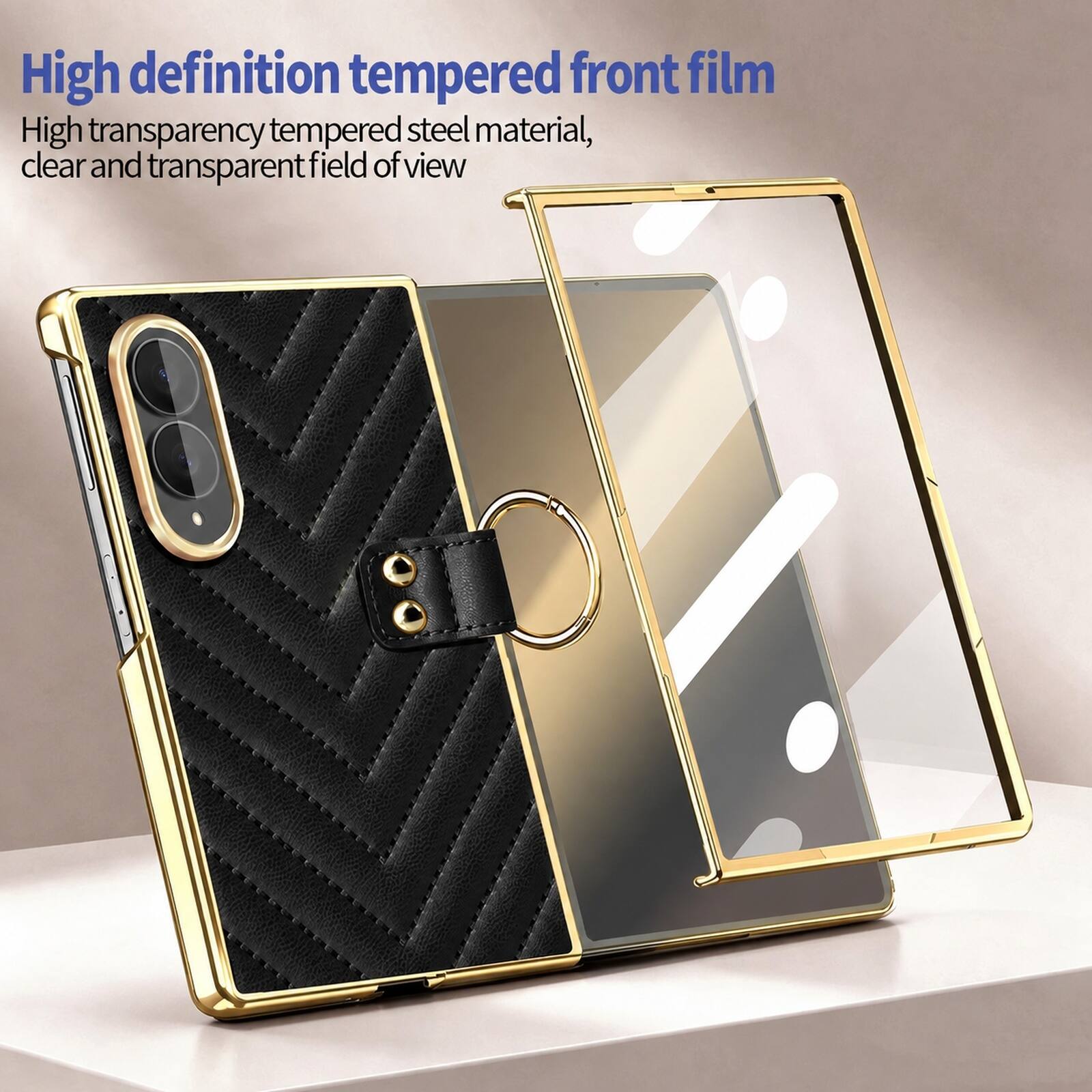 High definition tempered front film  
High transparency tempered steel material, clear and transparent field of view