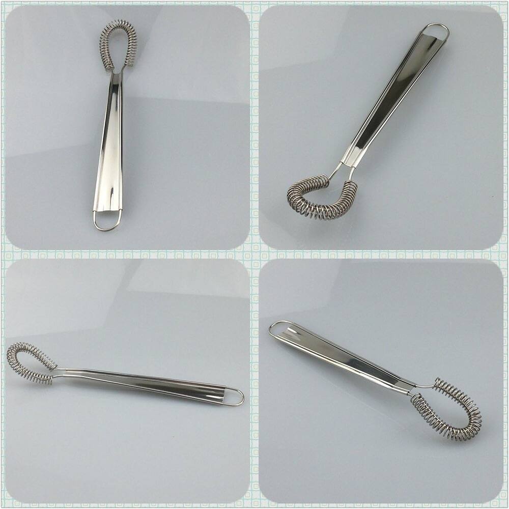 Alt View 2. RTMB - Stainless Steel Mini Egg Whisk & Handheld Milk Frother Mixer - Silver.