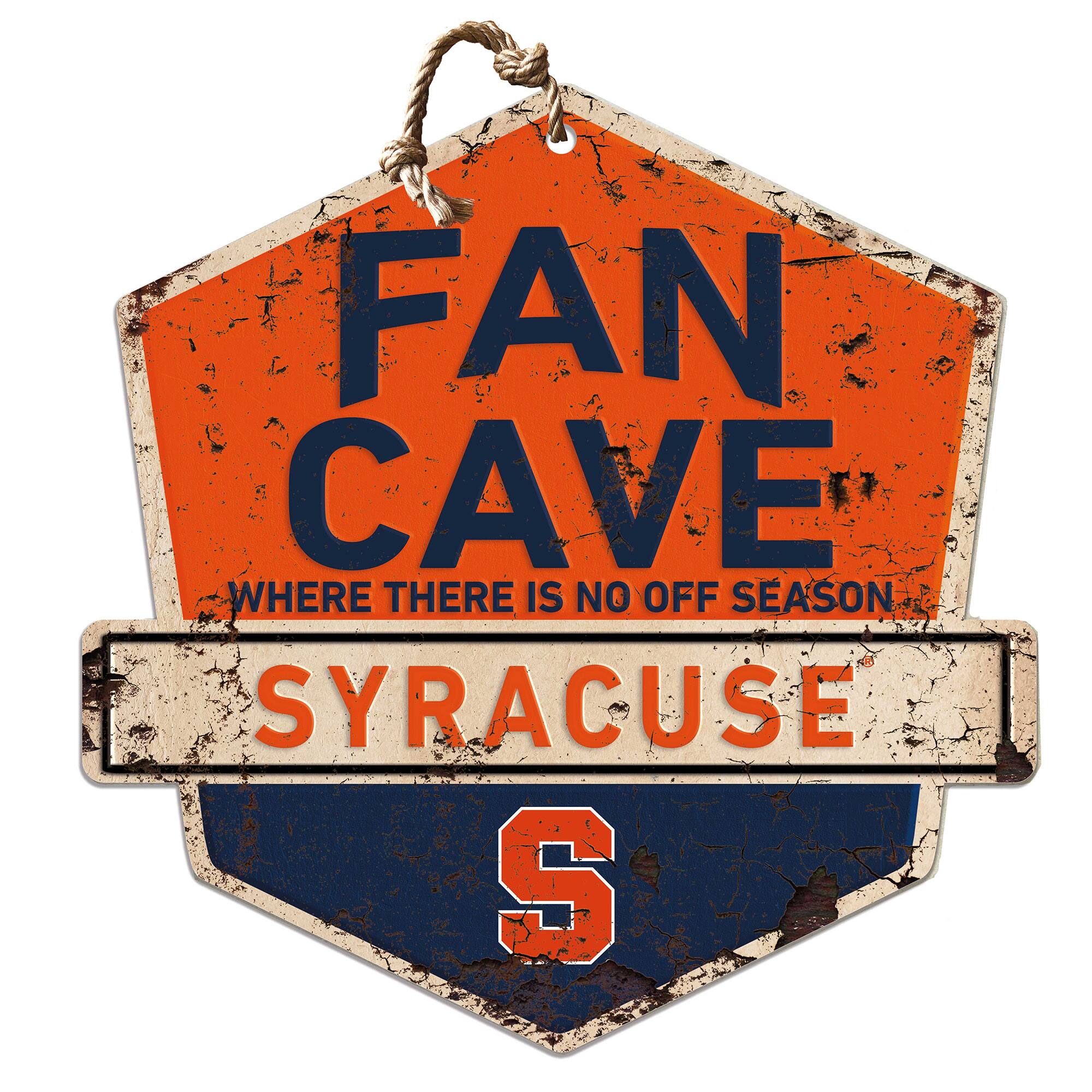 Syracuse Orange Fan Cave Badge Sign
