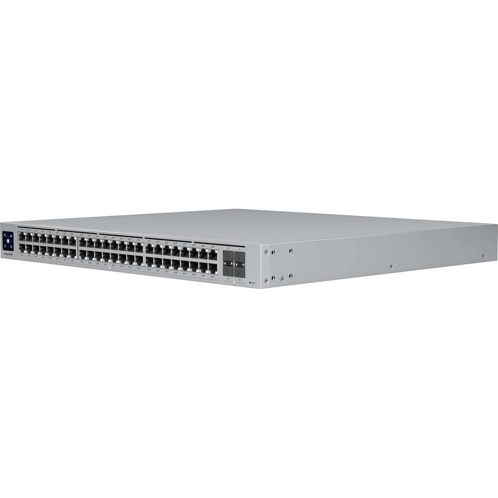 Alt View 5. Ubiquiti - Enterprise 48 48-Port 2.5Gb PoE+ Compliant Managed Network Switch USW-Enterprise-48-Po - Gray.