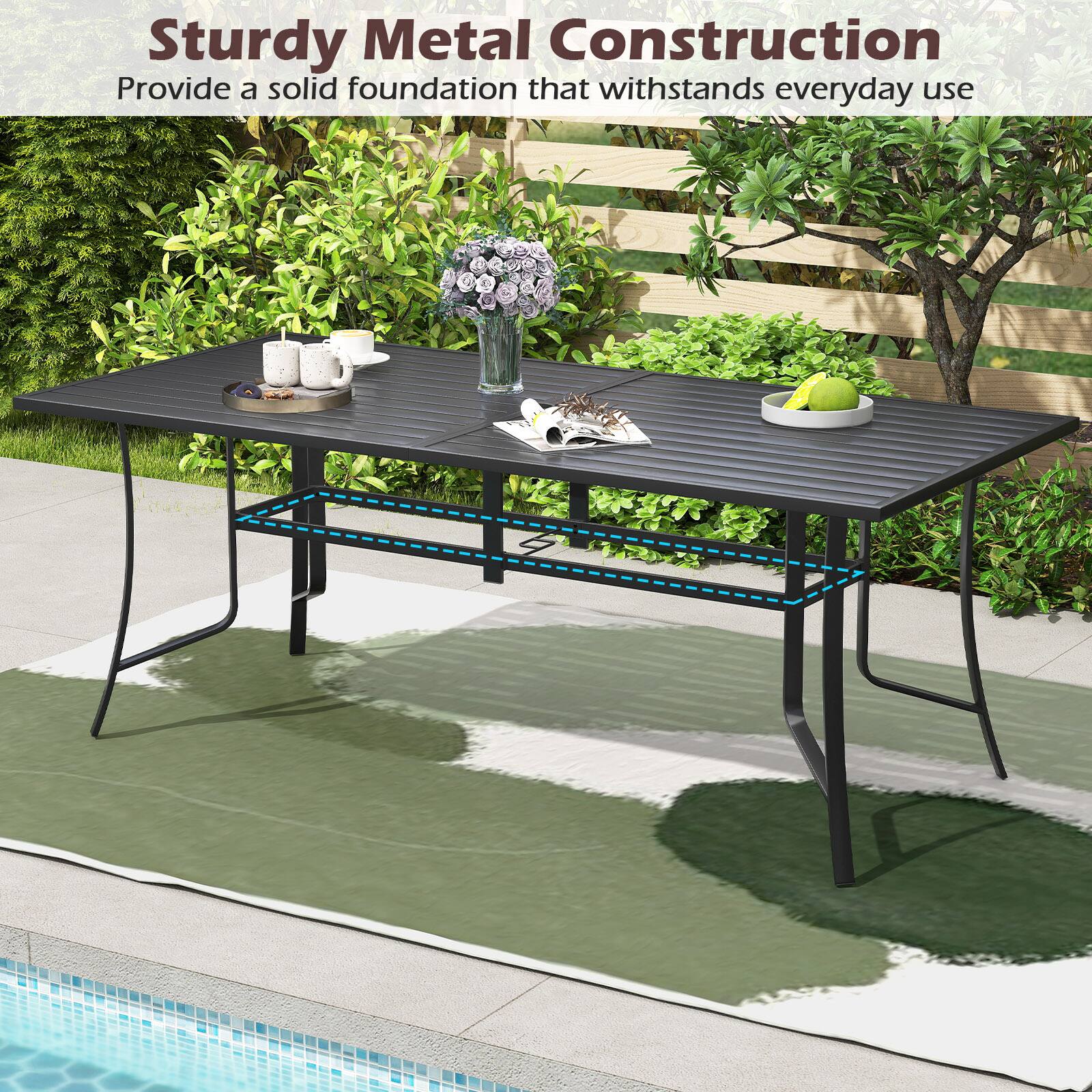 Sturdy Metal Construction  
Provide a solid foundation that withstands everyday use