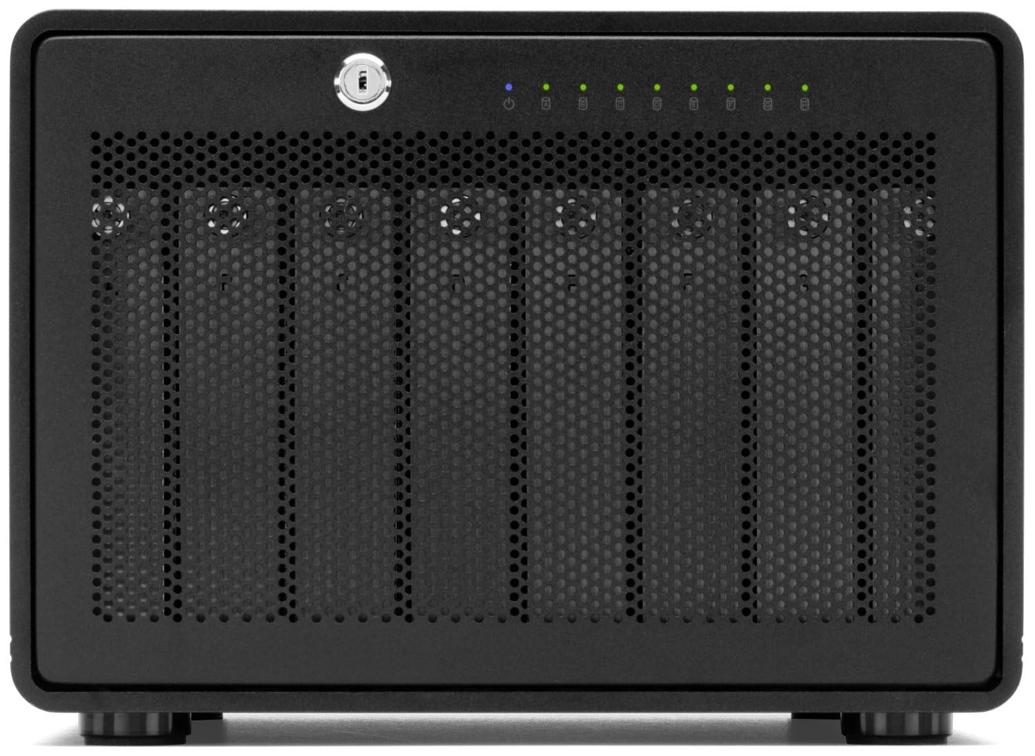 Alt View 1. OWC - OWC ThunderBay 8 0TB Eight-Bay Thunderbolt 40Gb/s RAID 5 Storage Enclosure with SoftRAID Premium - Black.