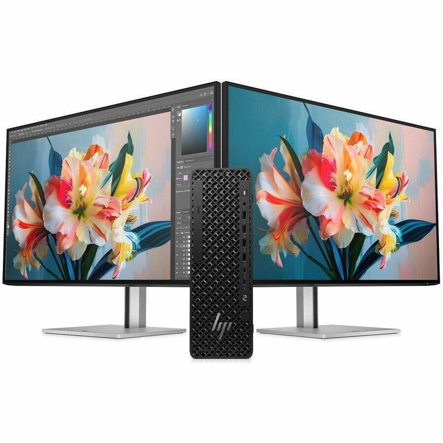 Alt View 5. HP - HP Z2 G1i Workstation - Intel Core Ultra 7 265 - 32 GB - 1 TB SSD - Small Form Factor - Black - Intel W880 Chip - Black.