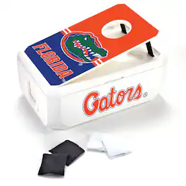 Indigo Falls - Florida Gators 40-Can Cornhole Cooler - White