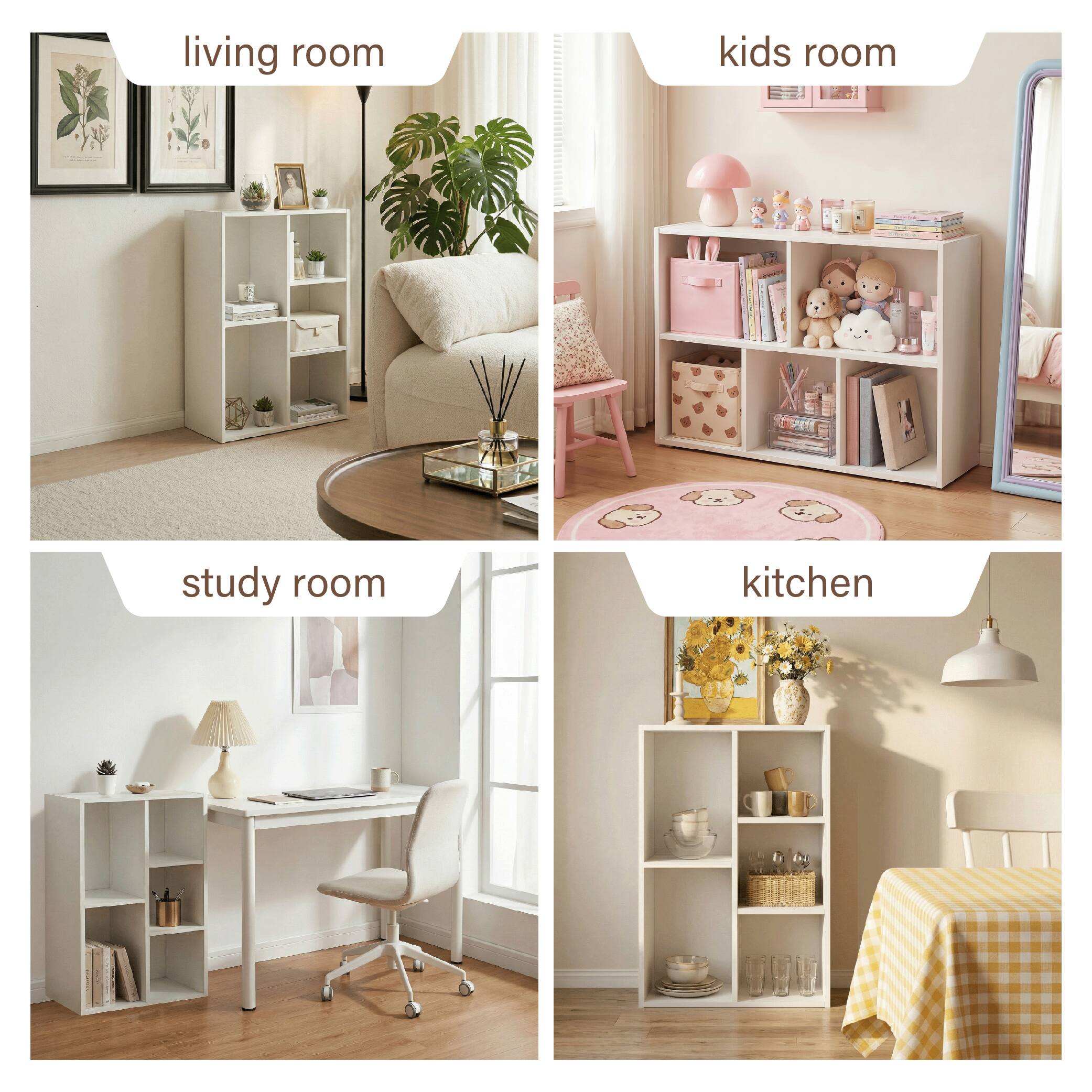 living room  
kids room  
study room  
kitchen