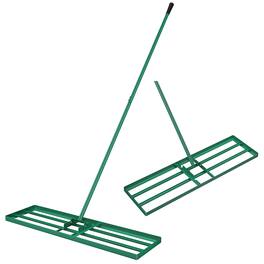 Costway - Lawn Leveling Rake 36'' x 10'' Heavy Duty Level Lawn Tool for Garden Backyard/Lawn - Green