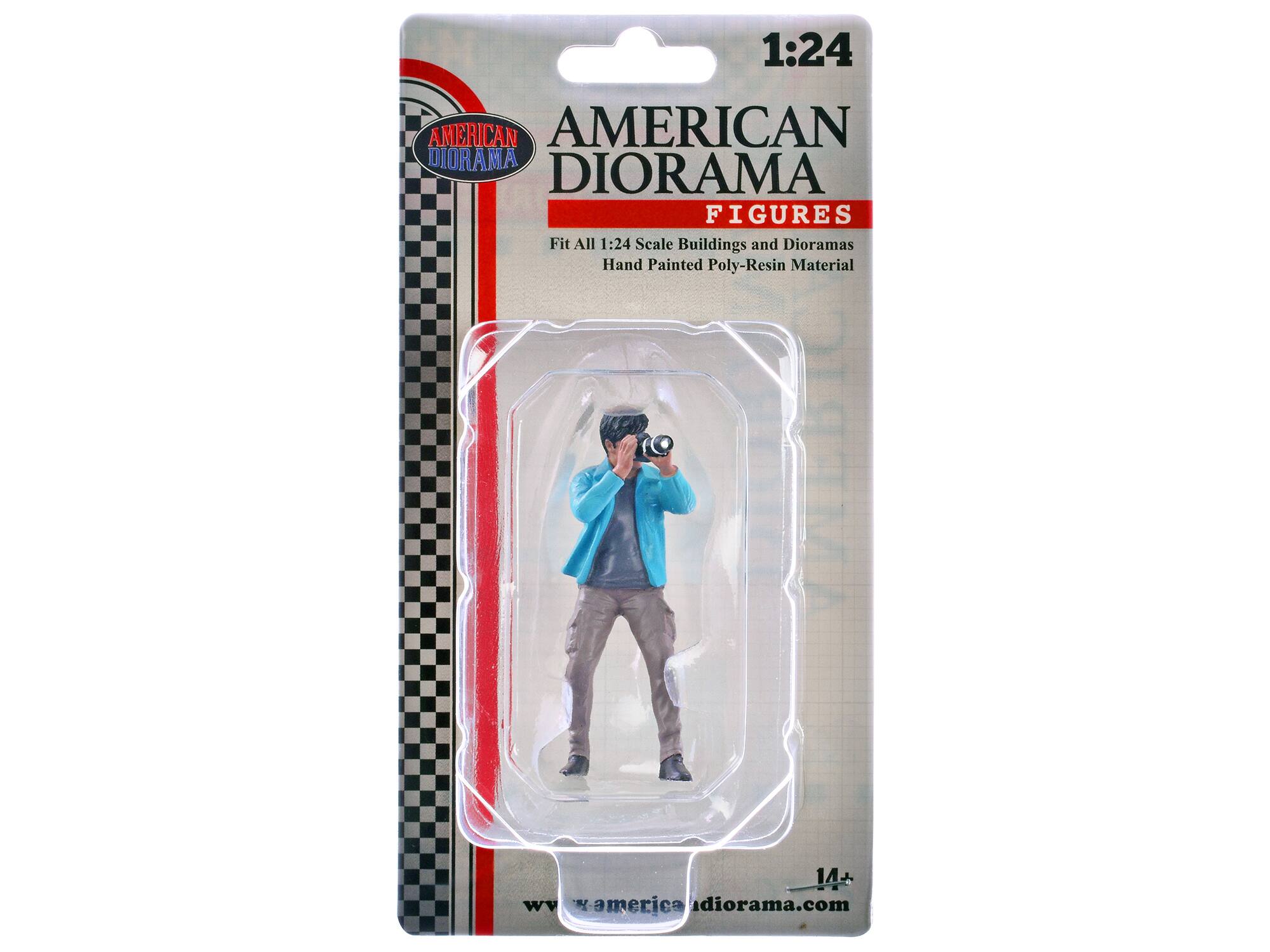 1:24 AMERICAN DIORAMA FIGURES  
Fit All 1:24 Scale Buildings and Dioramas  
Hand Painted Poly-Resin Material  
14+  
www.americadiorama.com