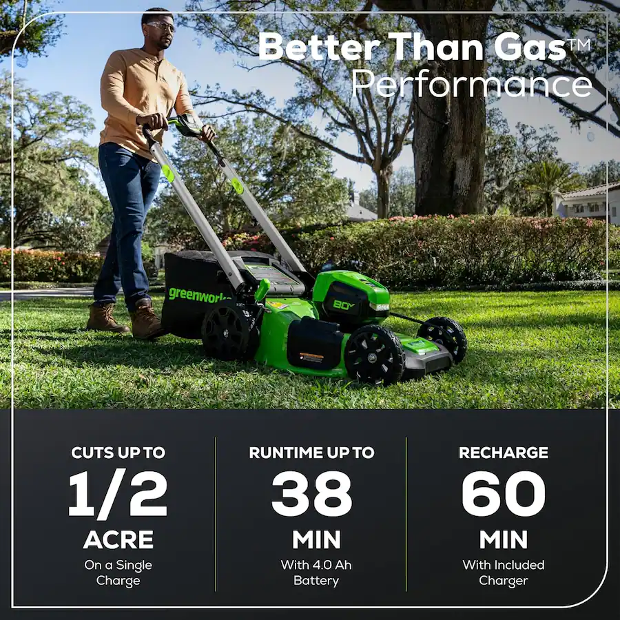 Greenworks 80V 21 Brushless Cordless Push Lawn Mower 4 0Ah Battery greenworks-80v-21-brushless-cordless-push-lawn-mower-4-0ah-battery