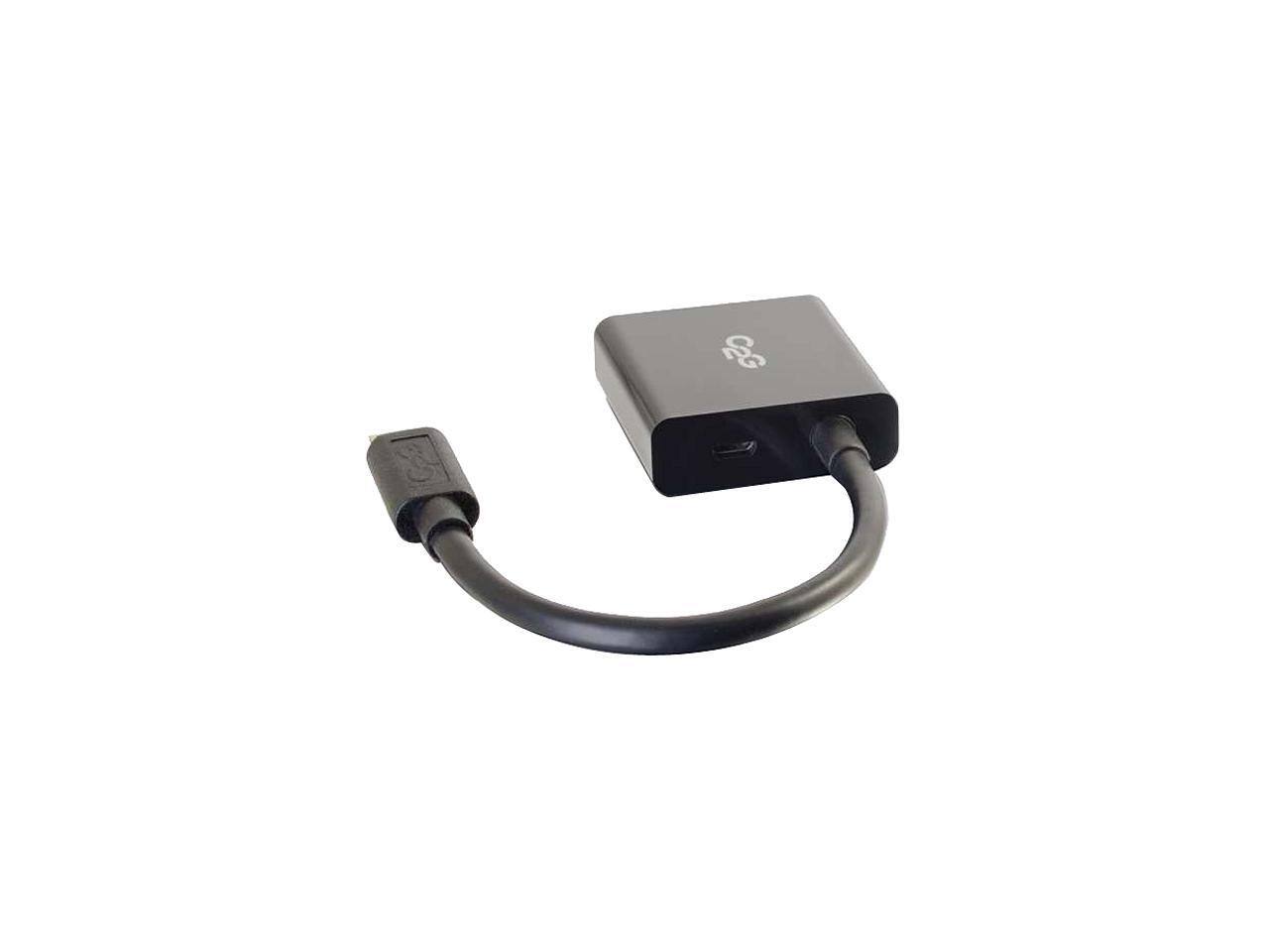 Alt View 2. Cables to Go - C2g Mini Hdmi To Vga Adapter - Mini Hdmi To Vga Converter - Male To Female - Black.