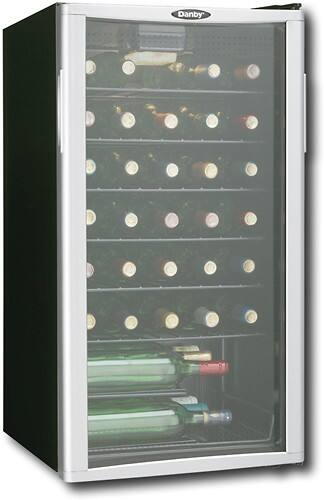 Angle View: Danby 35-Bottle Single-Zone Wine Cooler