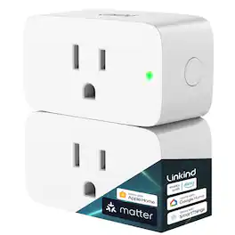 RTMB - Matter Smart Plug 2-Pack with Wi-Fi, App Control & Voice Assistant Support