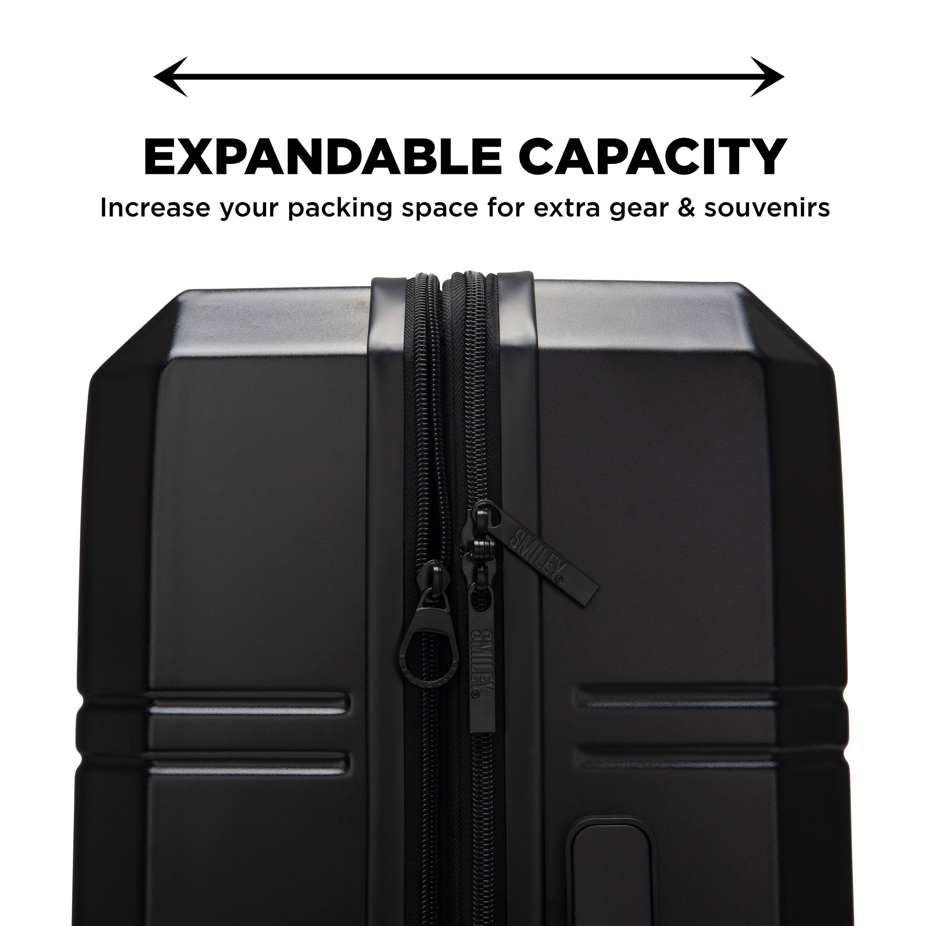 EXPANDABLE CAPACITY  
Increase your packing space for extra gear & souvenirs