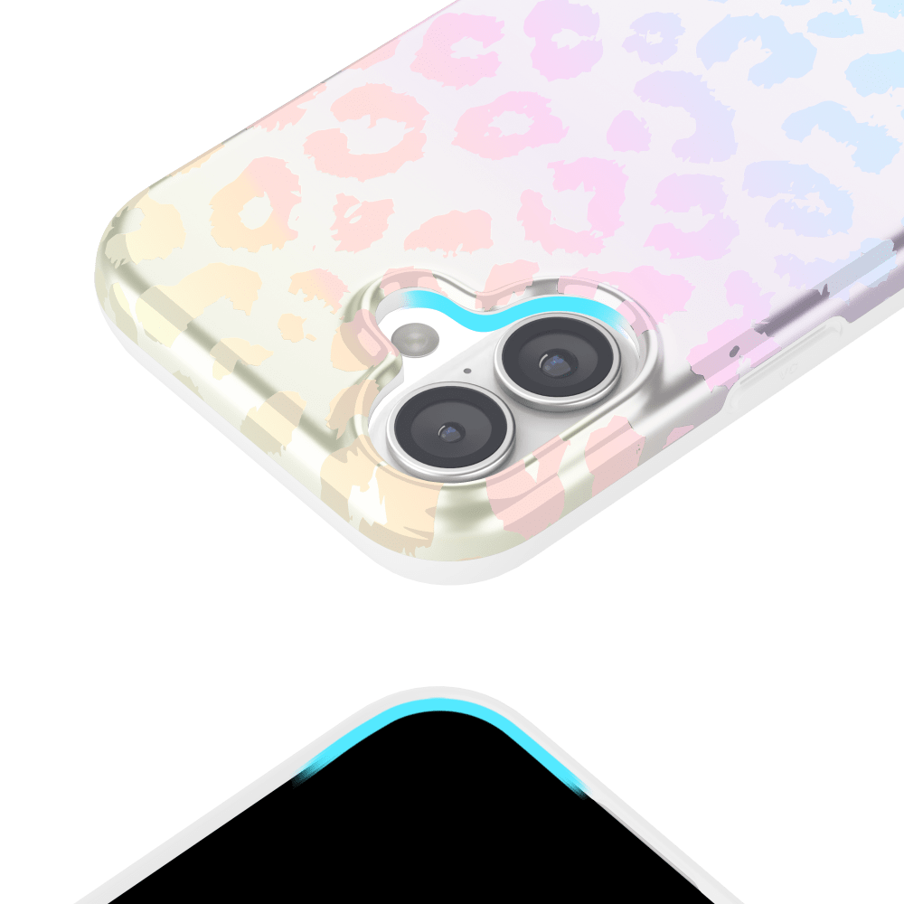 Alt View 5. VELVET CAVIAR - Velvet Caviar iPhone 17 MagSafe Phone Case - White Opal Leopard - White Opal Leopard.