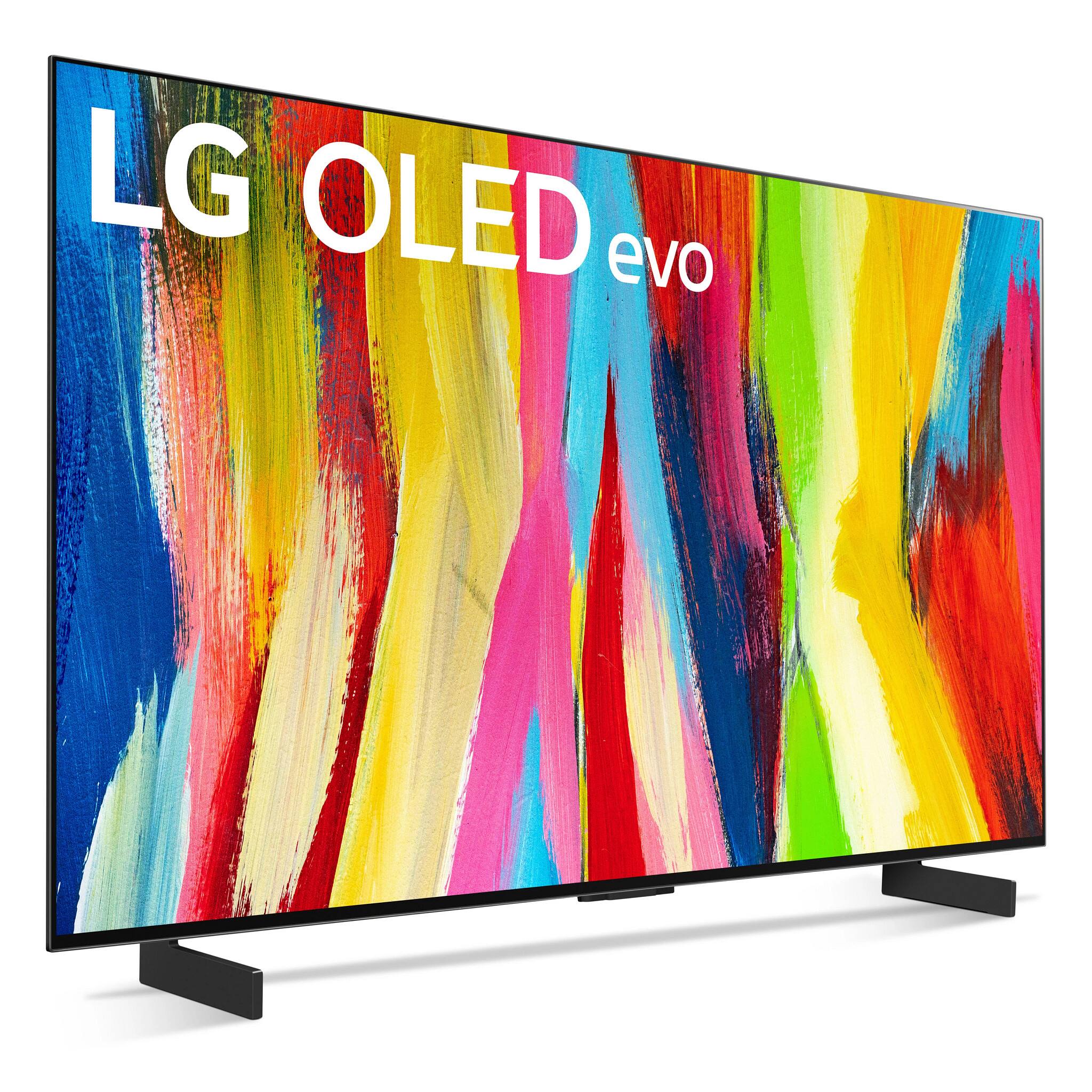 Alt View 21. LG - 42" Class C2 Series OLED evo 4K UHD Smart webOS TV - Dark Silver.