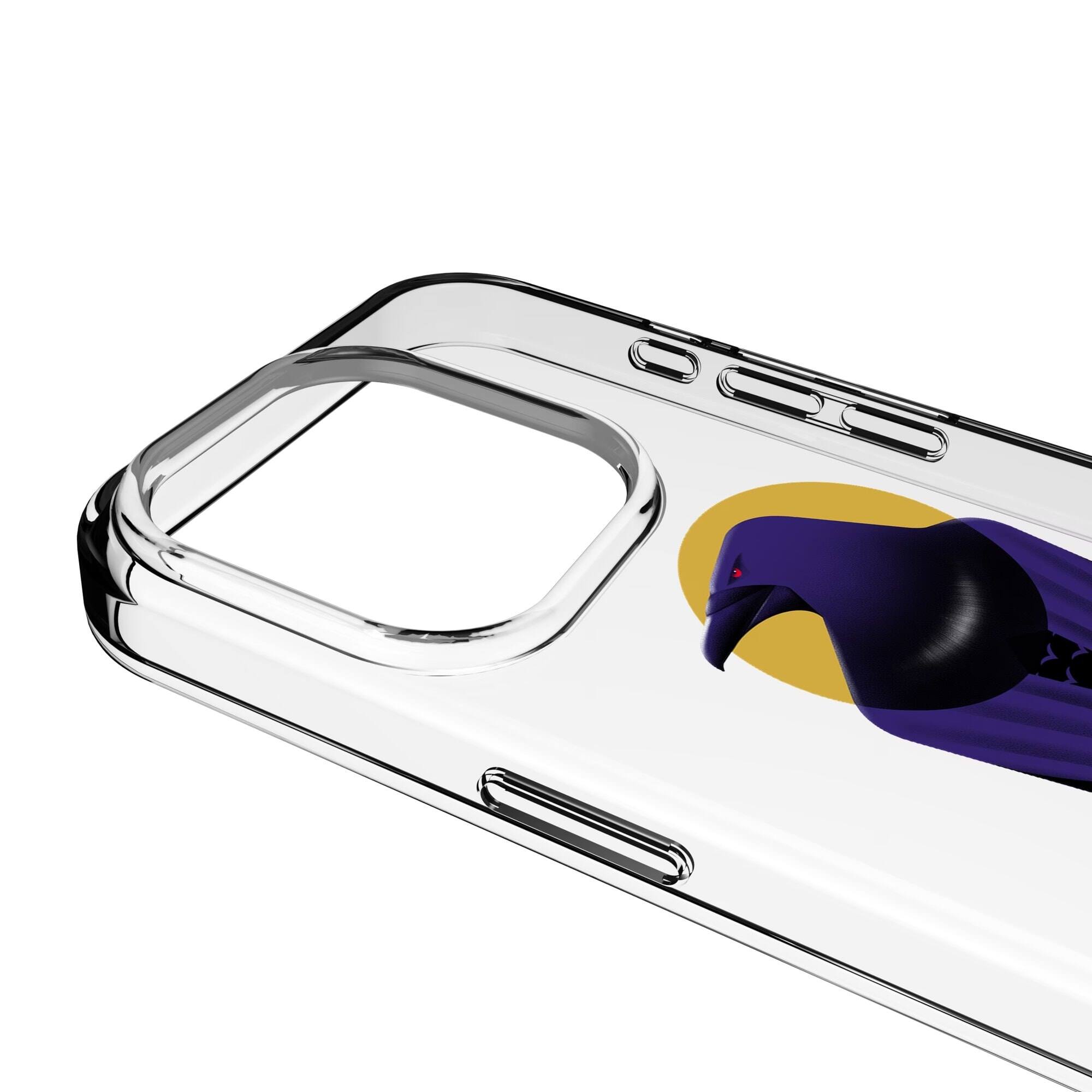 Alt View 2. Keyscaper - Baltimore Ravens iPhone Clear Case - 15 Pro - Multicolor.