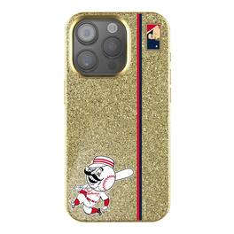 Keyscaper - MLB - Cincinnati Reds 1953 Logo iPhone Bling Case - 15 - Gold
