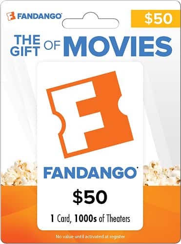 Front. Fandango - $50 Gift Card.