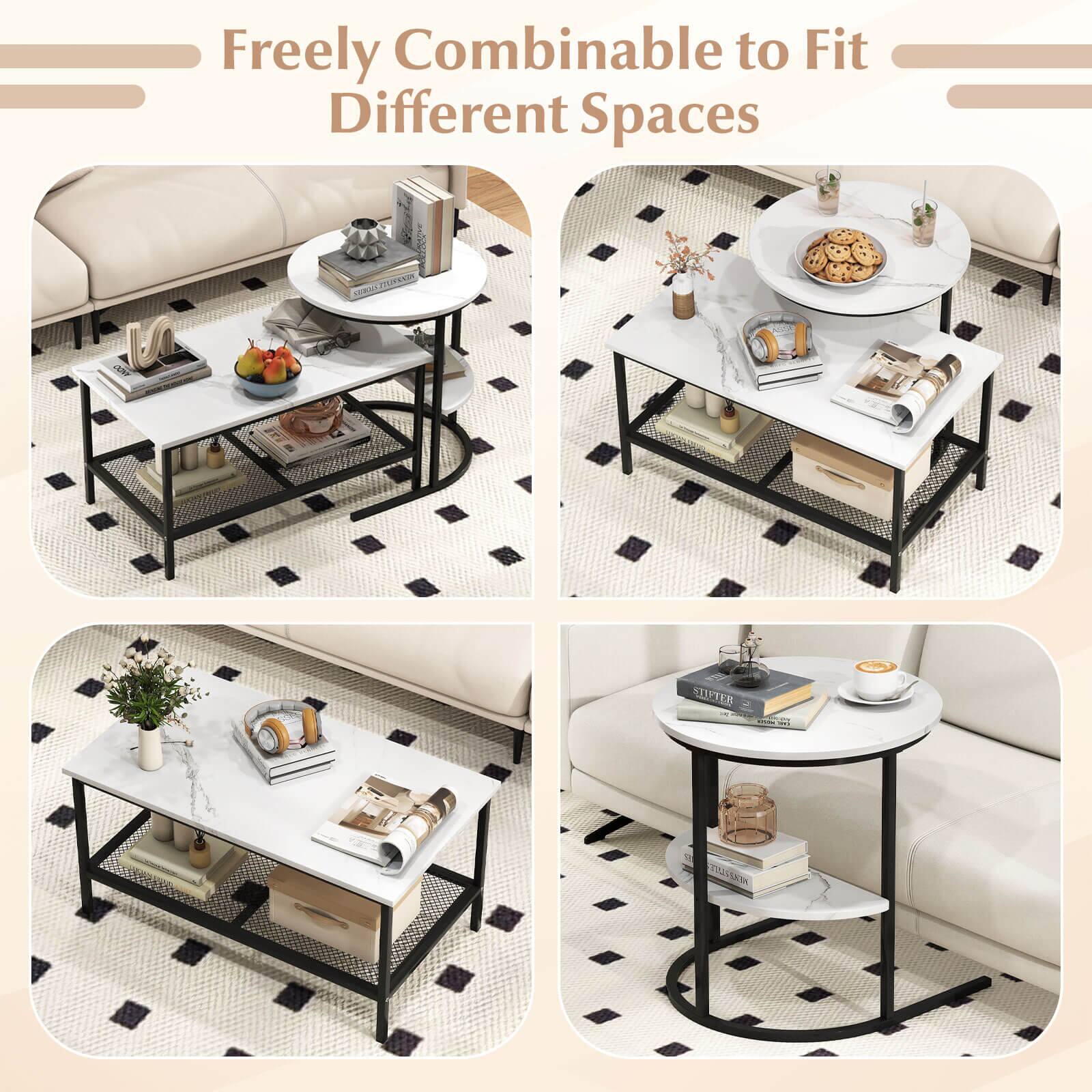Freely Combinable to Fit Different Spaces