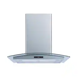 Winflo - 30 inches - Convertible - Island Range Hood - Stainless Steel