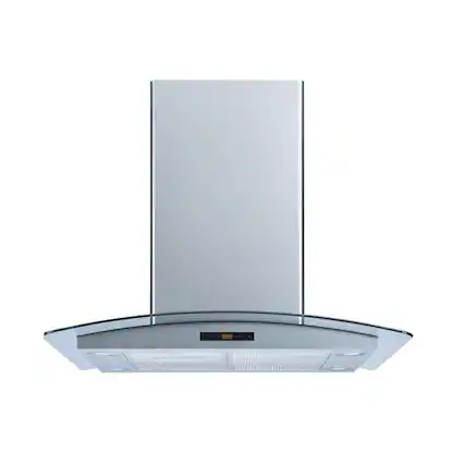 Front. Winflo - Winflo 36 inch Convertible 500-CFM Stainless steel Island Range Hood - Stainless Steel.