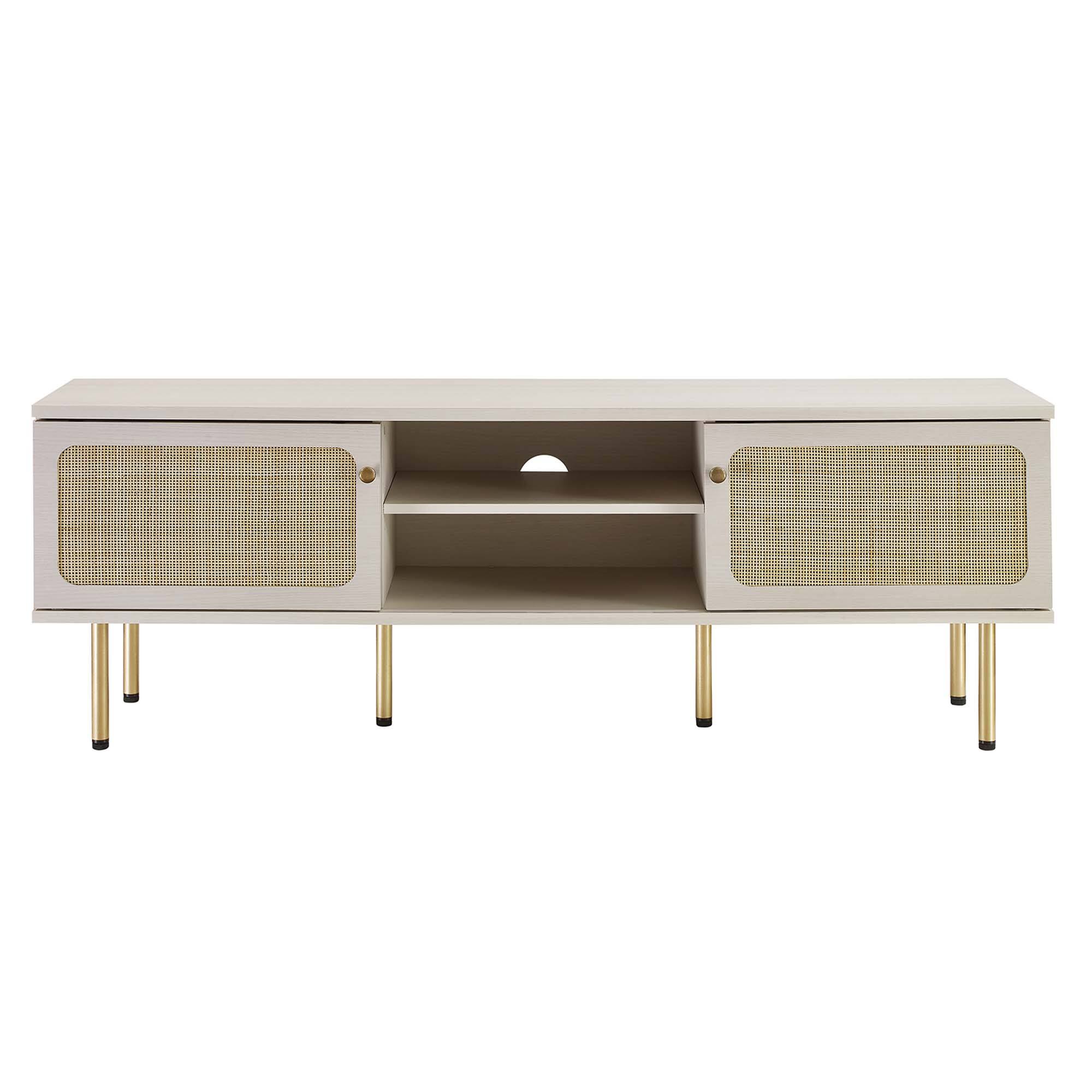 Alt View 3. Modway - Cambria 60" TV Stand by Modway - White.