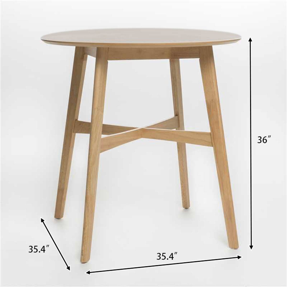Loheer Round Counter Height Dining Table, 35.4 Inch Indoor Table ...