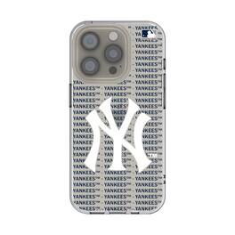 Keyscaper - MLB - New York Yankees Text Backdrop Clear iPhone Case - 16e - Multicolor
