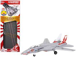 Forces Of Valor - Grumman F-14A Tomcat VF-111 Sundowners w/ USS Enterprise CVN-65 Section J Display Deck Legendary F-14 1/200 Model - Multi
