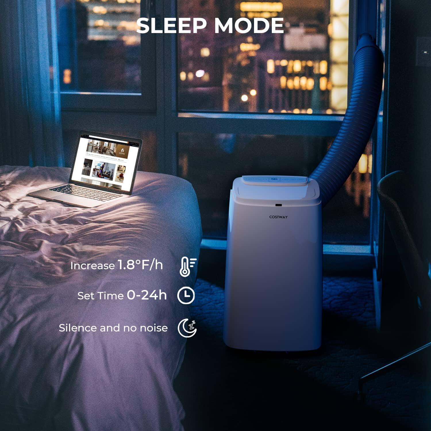 SLEEP MODE

COSTWAY

Increase 1.8°F/h  
Set Time 0-24h  
Silence and no noise