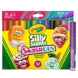 Crayola - Wedge Tip Silly Scents Smash Ups 12 Count - Assorted