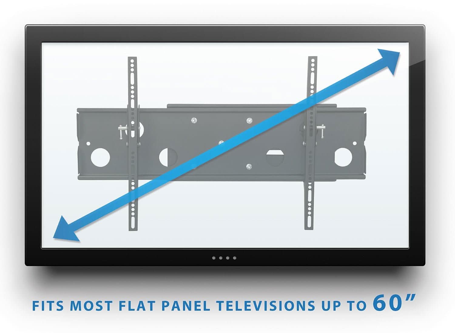 FITS MOST FLAT PANEL TELEVISIONS UP TO 60"