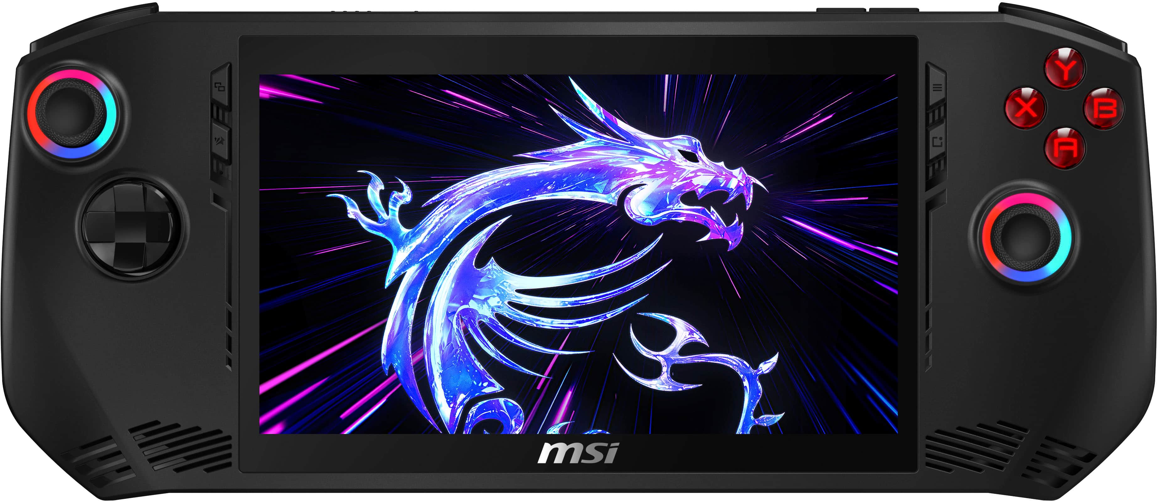 Front. MSI - Claw 7 AI+ A2VM 7" 120Hz FHD 1080P Gaming Handheld- Intel Core Ultra 7-258V - Intel Arc -32GB - 512GB SSD Console - Black.