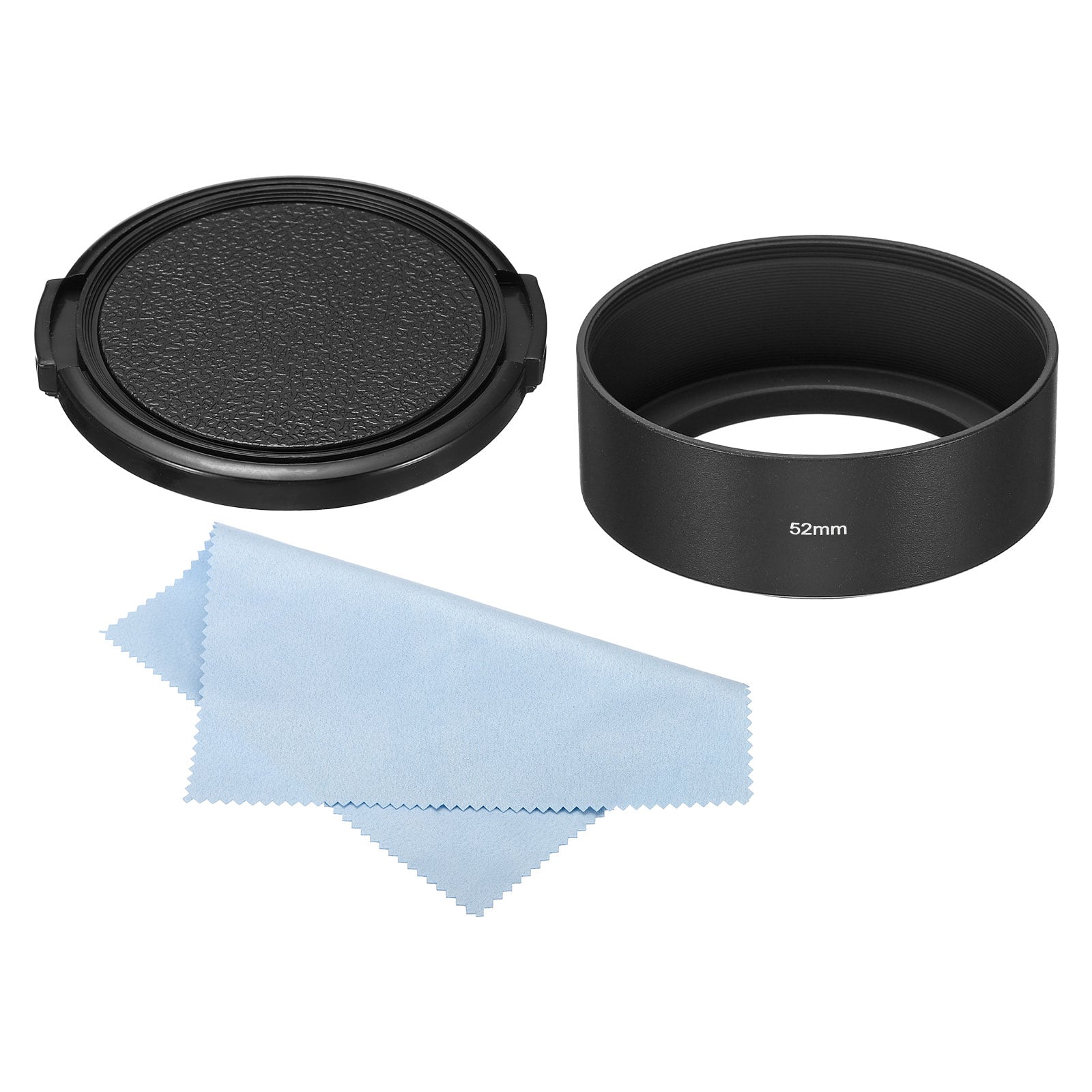 Unique Bargains - 52mm Standard Focus Frosted Anti-reflective Lens Hood with Cap/Cloth for Nikon/Fuji/Pentax/Leica - Black price history on PriceWatchPro