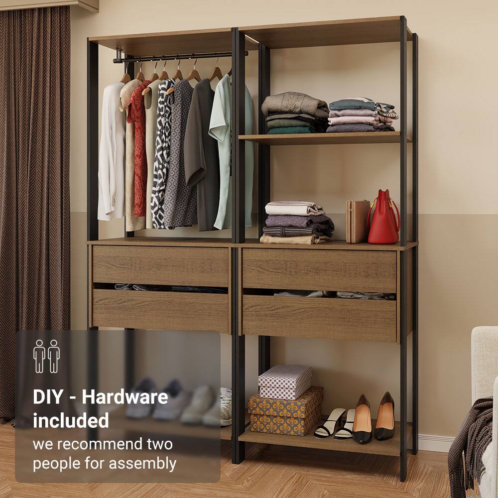 DIY - Hardware included  
we recommend two people for assembly