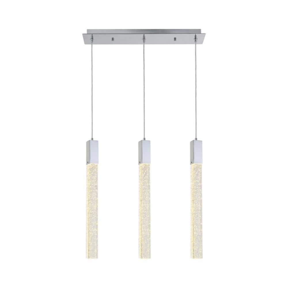 Elegant Lighting - Weston 3 lights pendant in - Chrome price history on PriceWatchPro