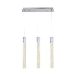 Elegant Lighting - Weston 3 lights pendant in - Chrome