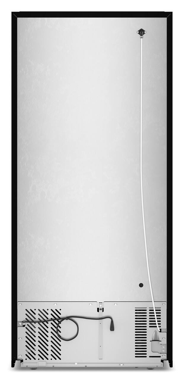 Back. Whirlpool - 14.3 Cu. Ft. Top Freezer Refrigerator with Total Coverage Cooling - Black.