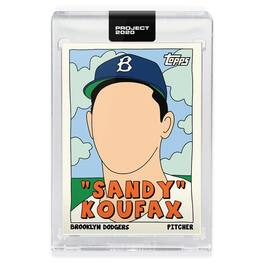 Topps - PROJECT 2020 Card 76 - 1955 Sandy Koufax by Fucci - Orange