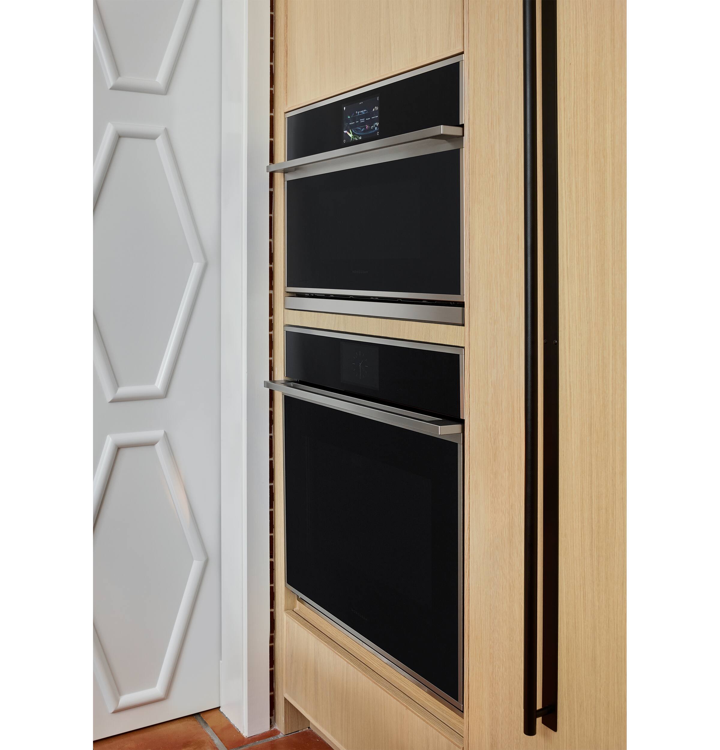 Alt View 5. Monogram - 1.7 Cu. Ft. Convection Built-In Microwave with Sensor Cooking and Five in One 240V Advantium Technology - Stainless Steel.