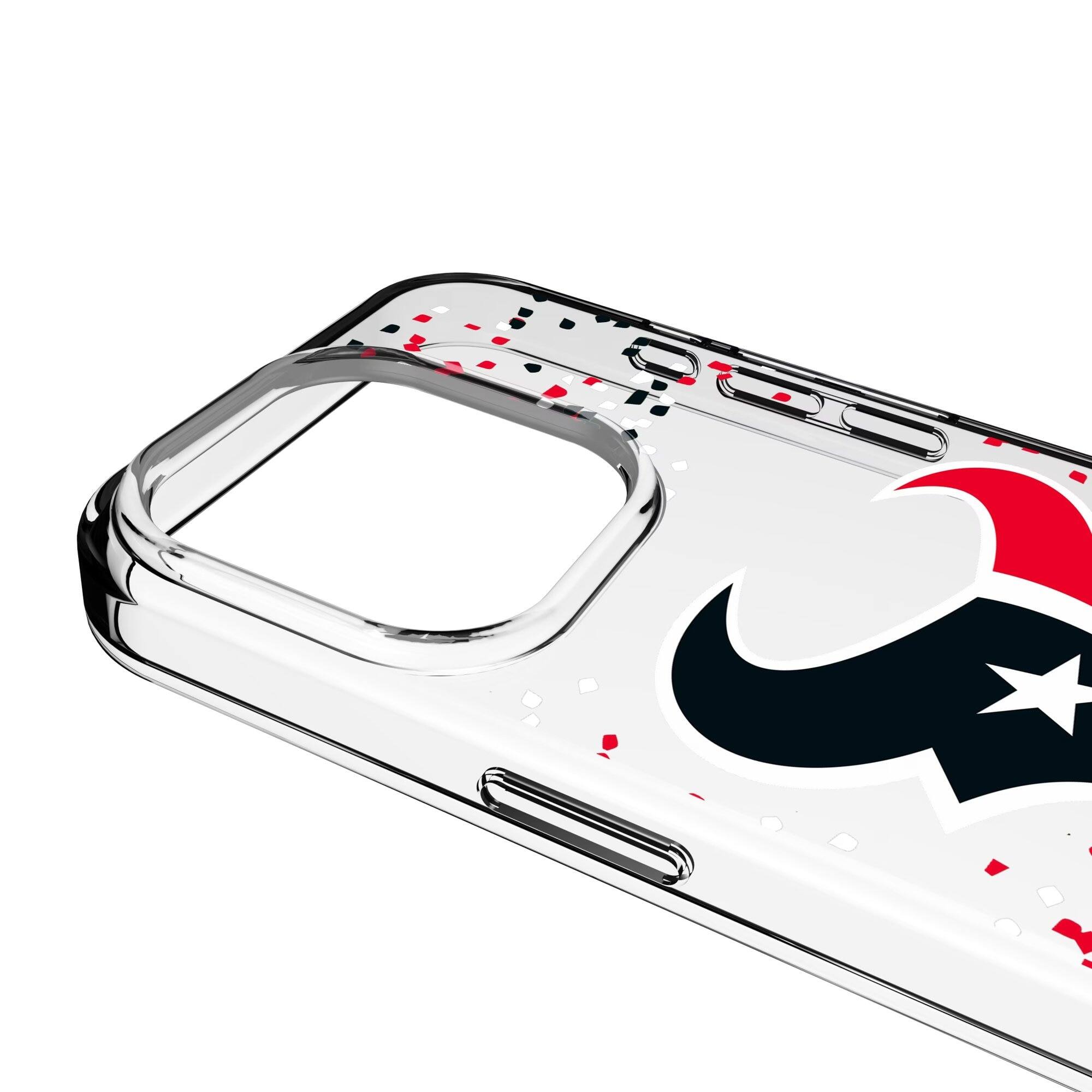 Alt View 2. Keyscaper - iPhone Clear Case with Confetti Design - 14 Plus - Multicolor.