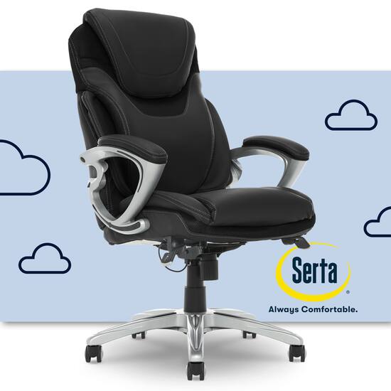 Serta air lumbar bonded discount leather manager office chair stores