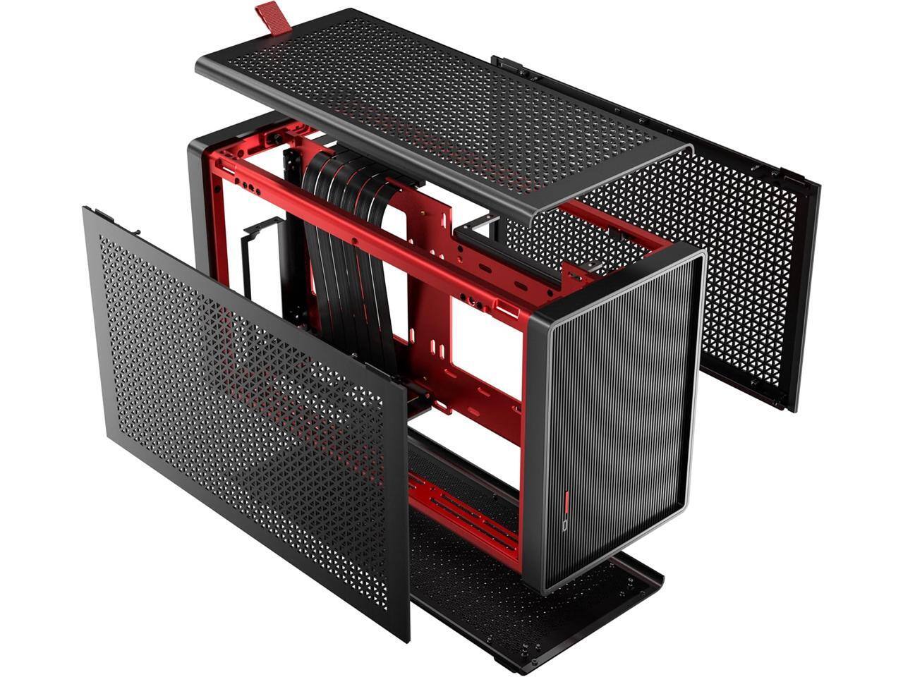 Alt View 4. Antec - Antec Performance 1 M Black Aluminum / Steel / Plastic Small Form Factor Computer Case - Black.