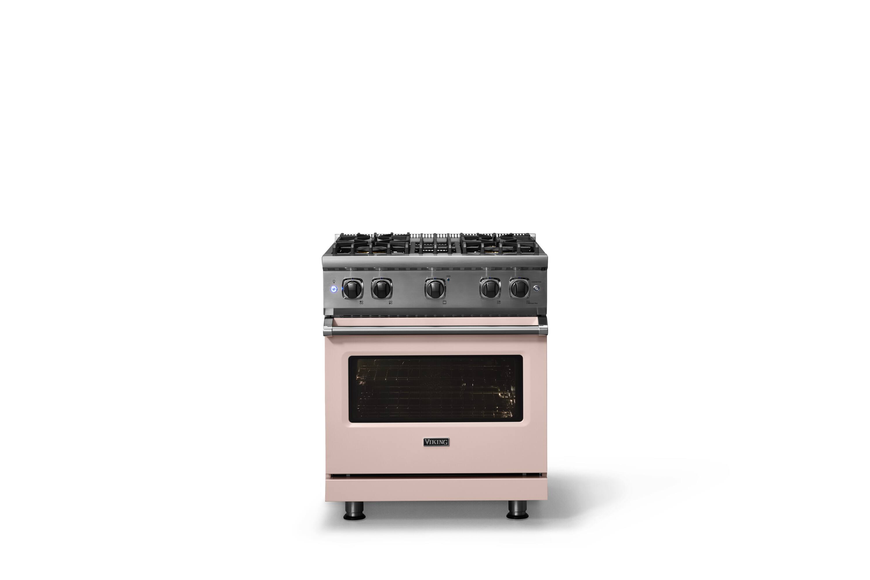 Alt View 3. Viking - 5-Series Gas Sealed Burner Range - Blush.