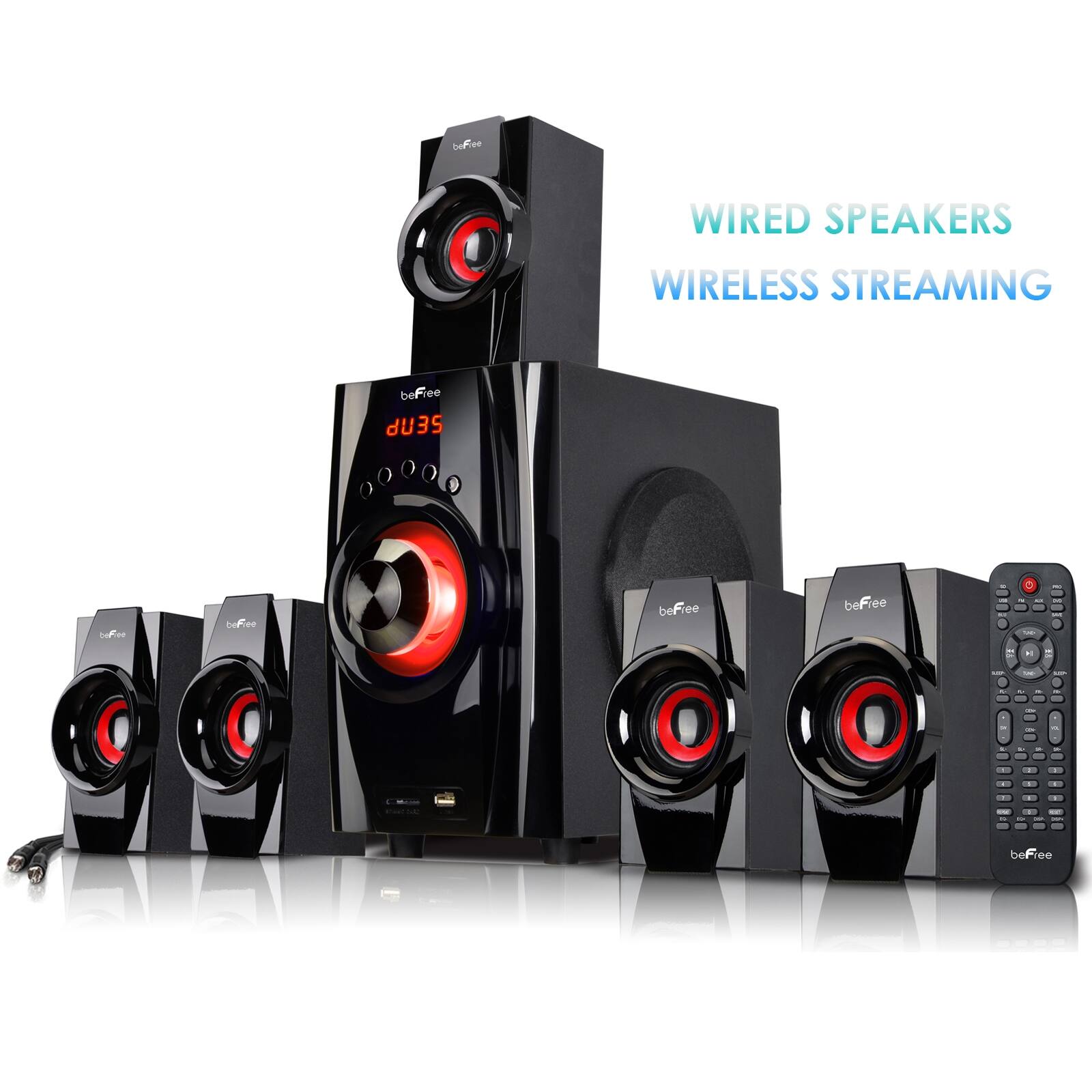 beFree WIRED SPEAKERS WIRELESS STREAMING