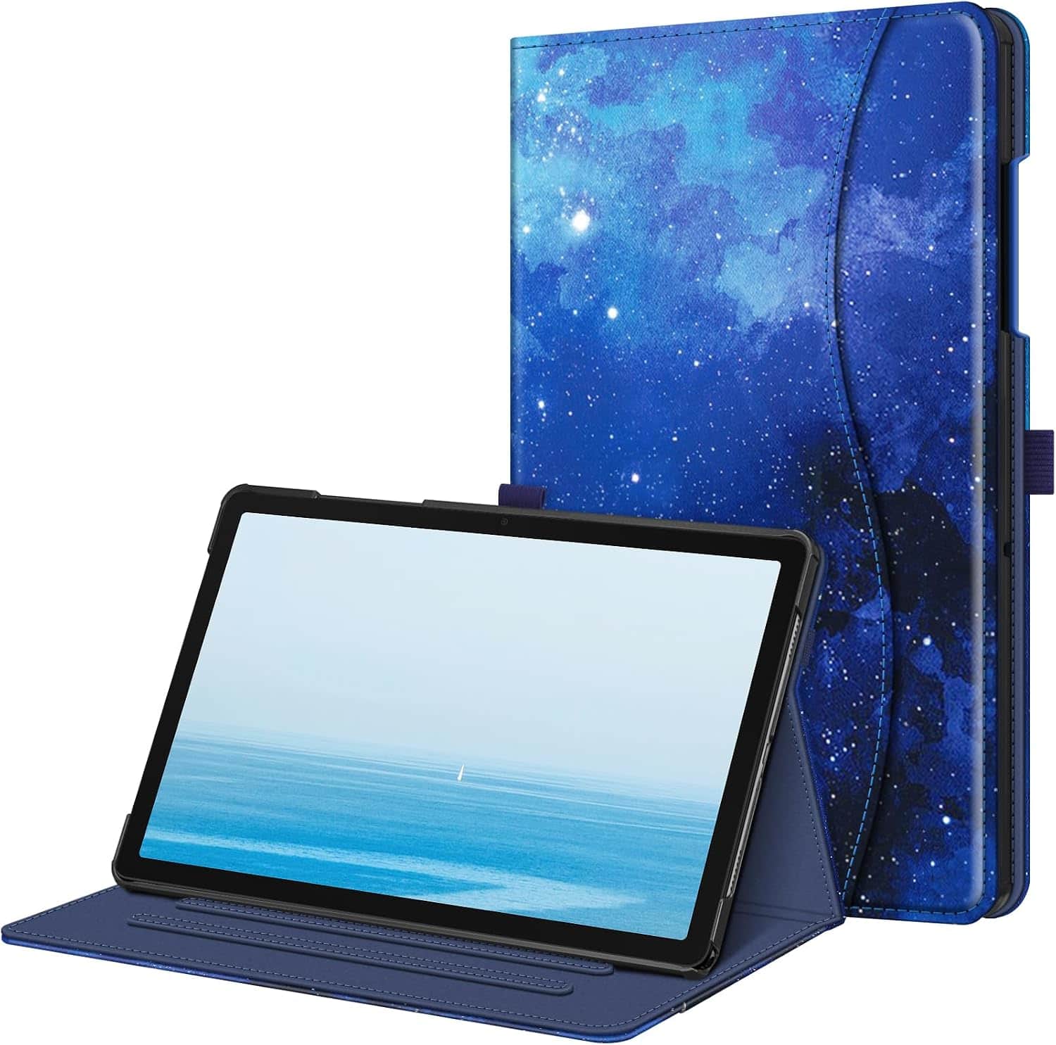 Fintie - Multi-Angle Viewing Case for Samsung Galaxy Tab A11+ / Tab A9+ 11 Inch, With Front Card Pocket, Vegan Leather Exterior - Starry Sky price history on PriceWatchPro