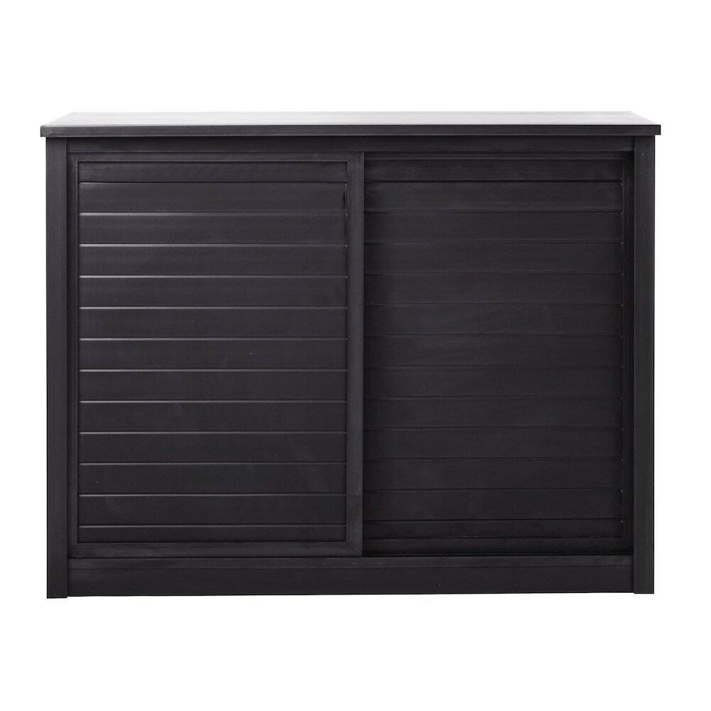 Back. New Age Pet - ECOFLEX 36" Versa Stand in Black - Black.