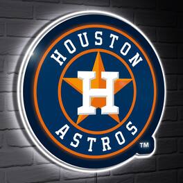 Evergreen Enterprises - Houston Astros LED Team Logo Shaped Lighted Wall Sign - Multicolor