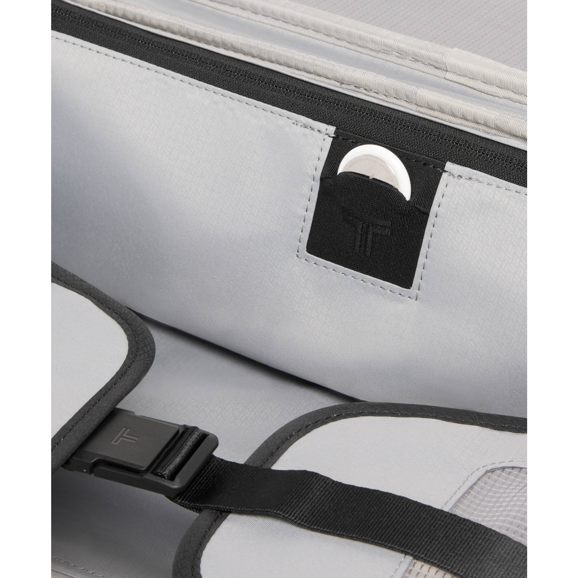 Left. TUMI - Alpha Large Dual Access Expandable Carry-On Spinner Suitcase - Deep Pine.
