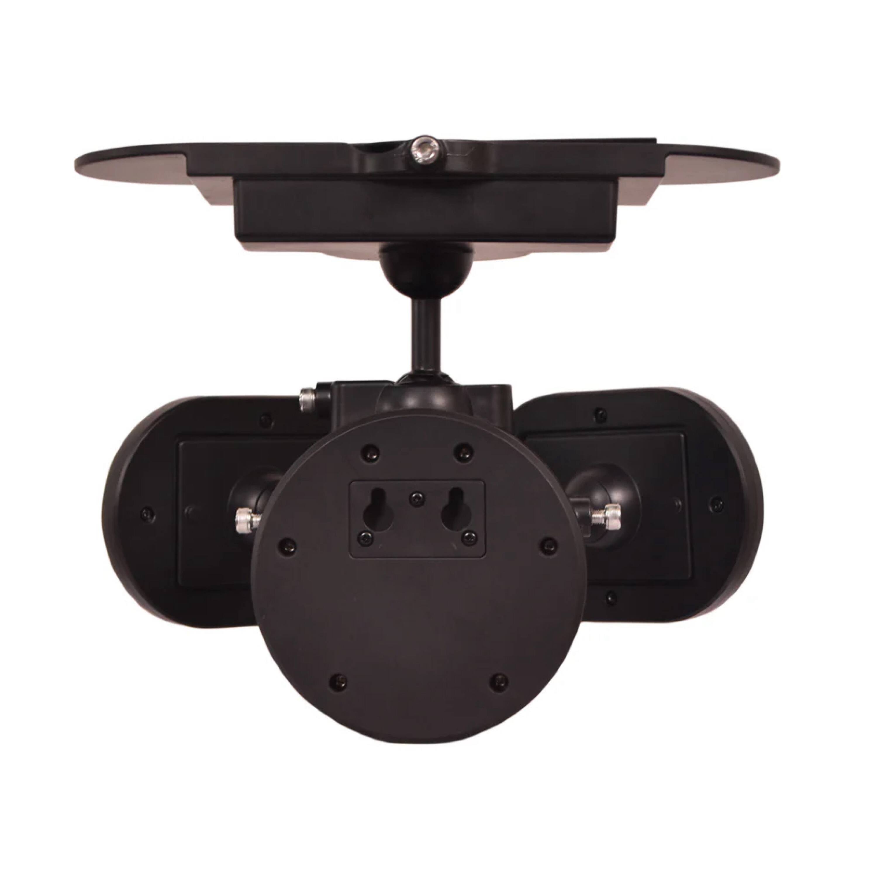 Alt View 1. Techko Maid - Solar Security Light (Twin Spotlight) - Black.